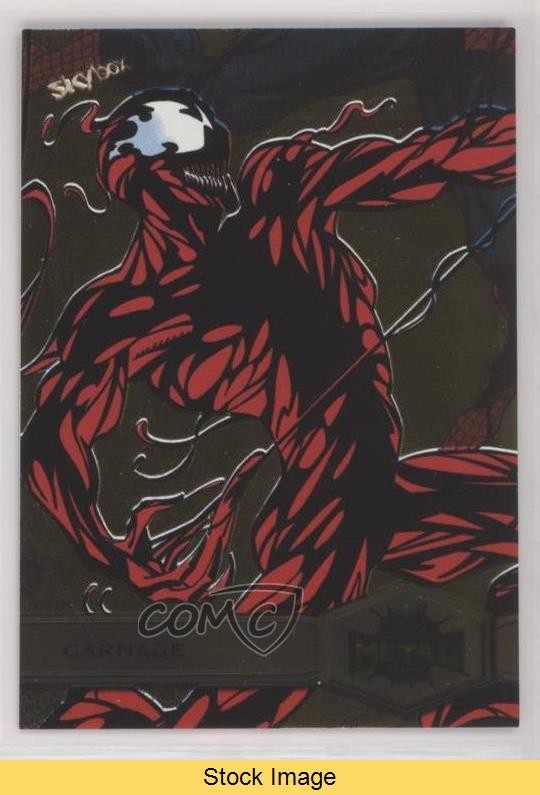 2022 Marvel Metal Universe Spider-Man High Series Gold Light FX Carnage LEGGI p9m
