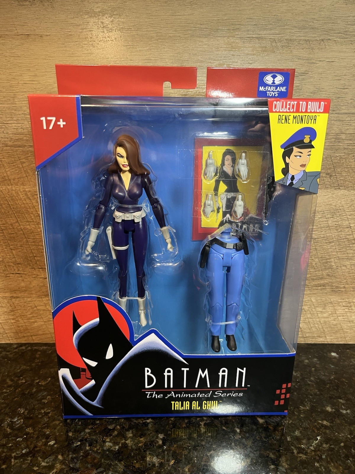 McFARLANE TOYS BATMAN LA SERIE ANIMATA TAS TALIA AL GHUL RENE MONTOYA BAF!