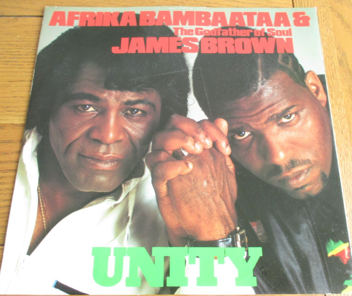 AFRIKA BAMBAATTAA & JAMES BROWN 'UNITY'12" VINYL SINGLE EP 1984 T0MMY BOY LABEL