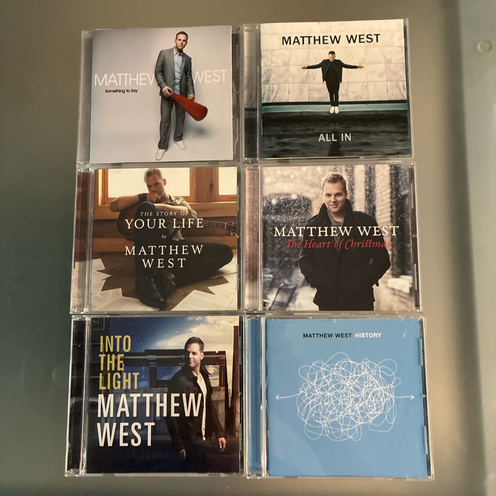 Matthew West 6 CD LOT Into The Light CD & Something To Say All In  History