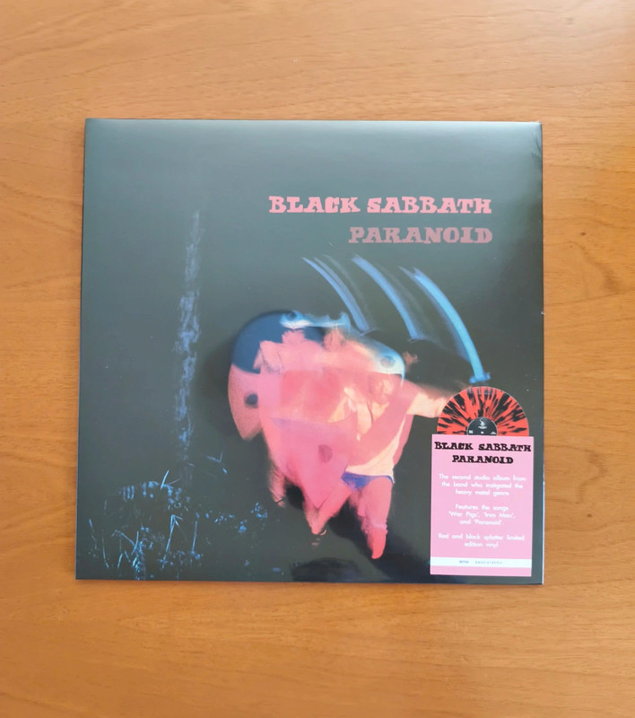 Black Sabbath - Paranoid (Red and Black splatter limited edition Vinyl LP)