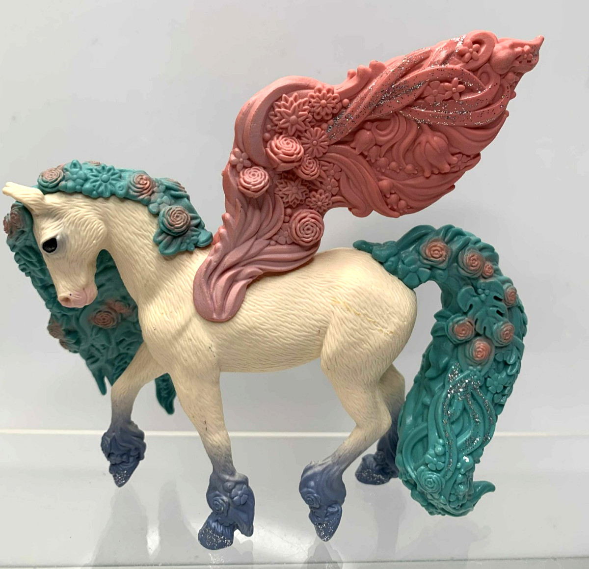 SCHLEICH 5" BAYALA 70590 FIORE FIORE PEGASO CAVALLO ALATO FIGURA 2019 (H6)