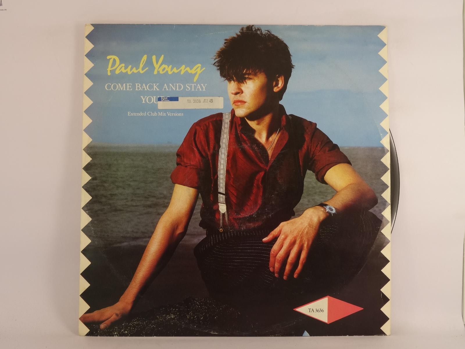 PAUL YOUNG COME BACK AND STAY (219) 2 Track 12" Single plus Picture Sleeve CBS