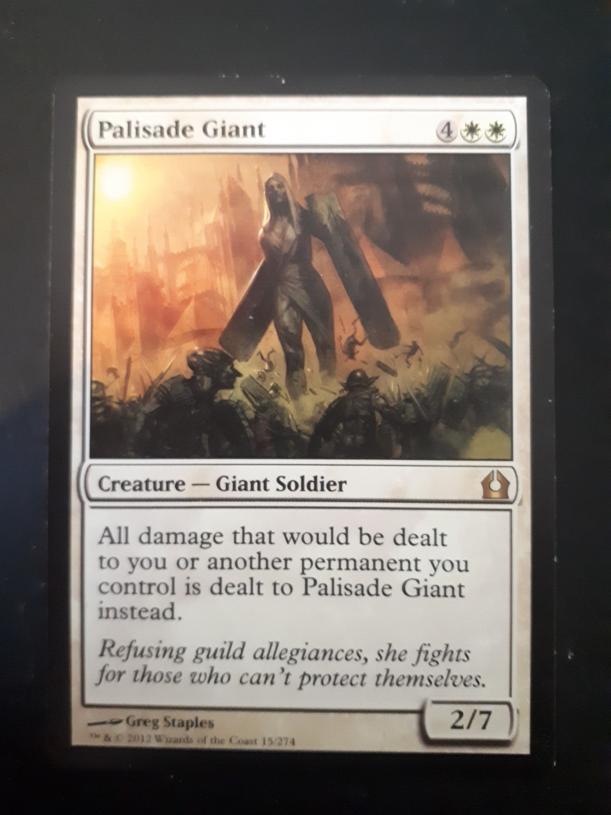 Mtg Palisade Giant LP, English MTG Return to Ravnica B58