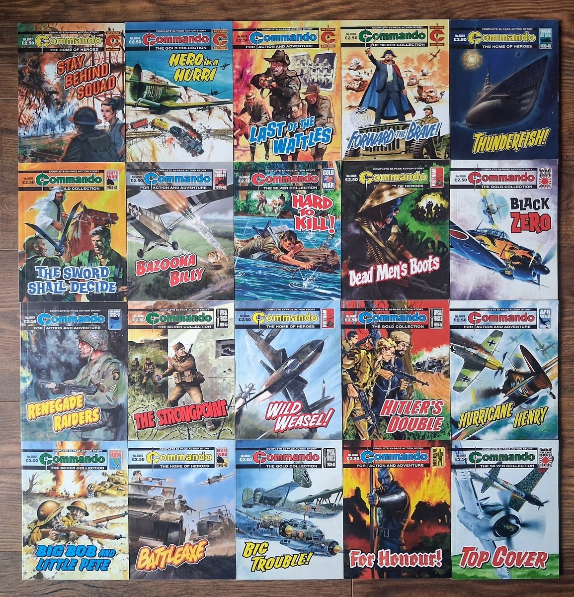 Commando Comics Job Lot Bundle x 20 (72L)