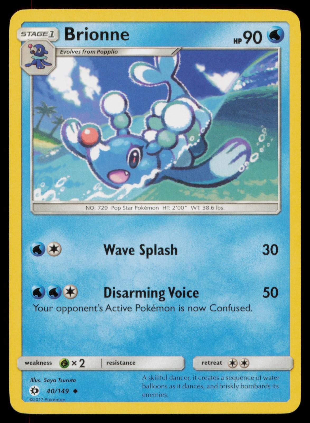 BRIONNE 40/149 UC SM BASE SET POKEMON LP