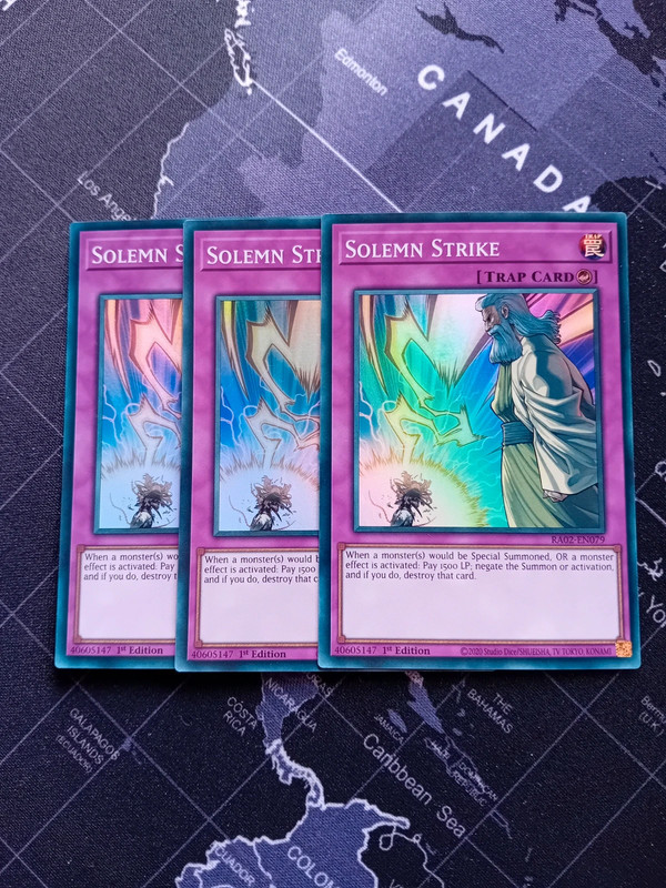 YU-Gi-Oh! 3x Colpo Solenne super rara RA02 prima edizione eng.2