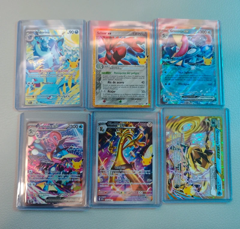 Lote 6 Cartas Pokémon 30 Aniversario