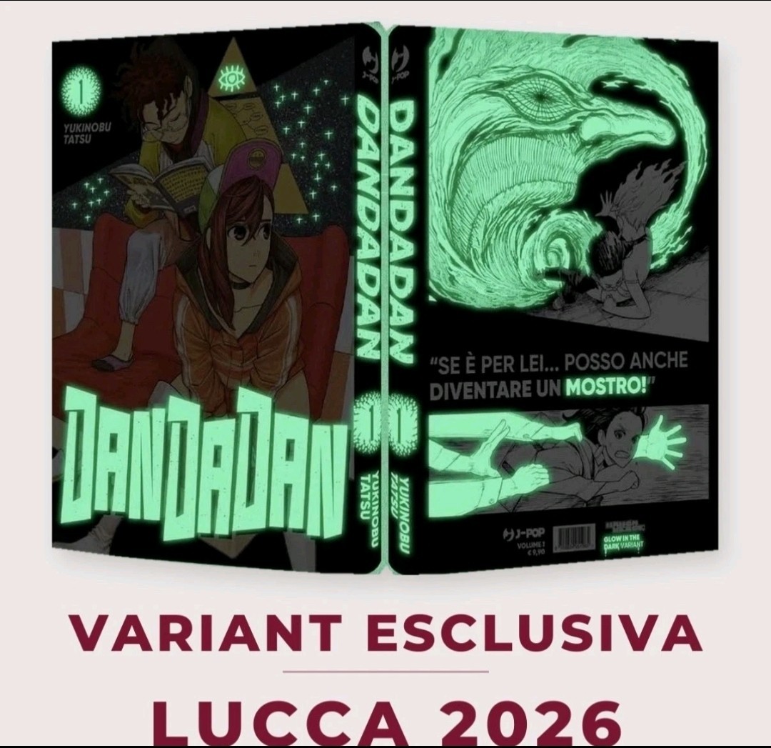 Dandadan Vol. 1 Glow in the Dark Variant Cover Esclusiva Lucca Comics 2026 J-POP
