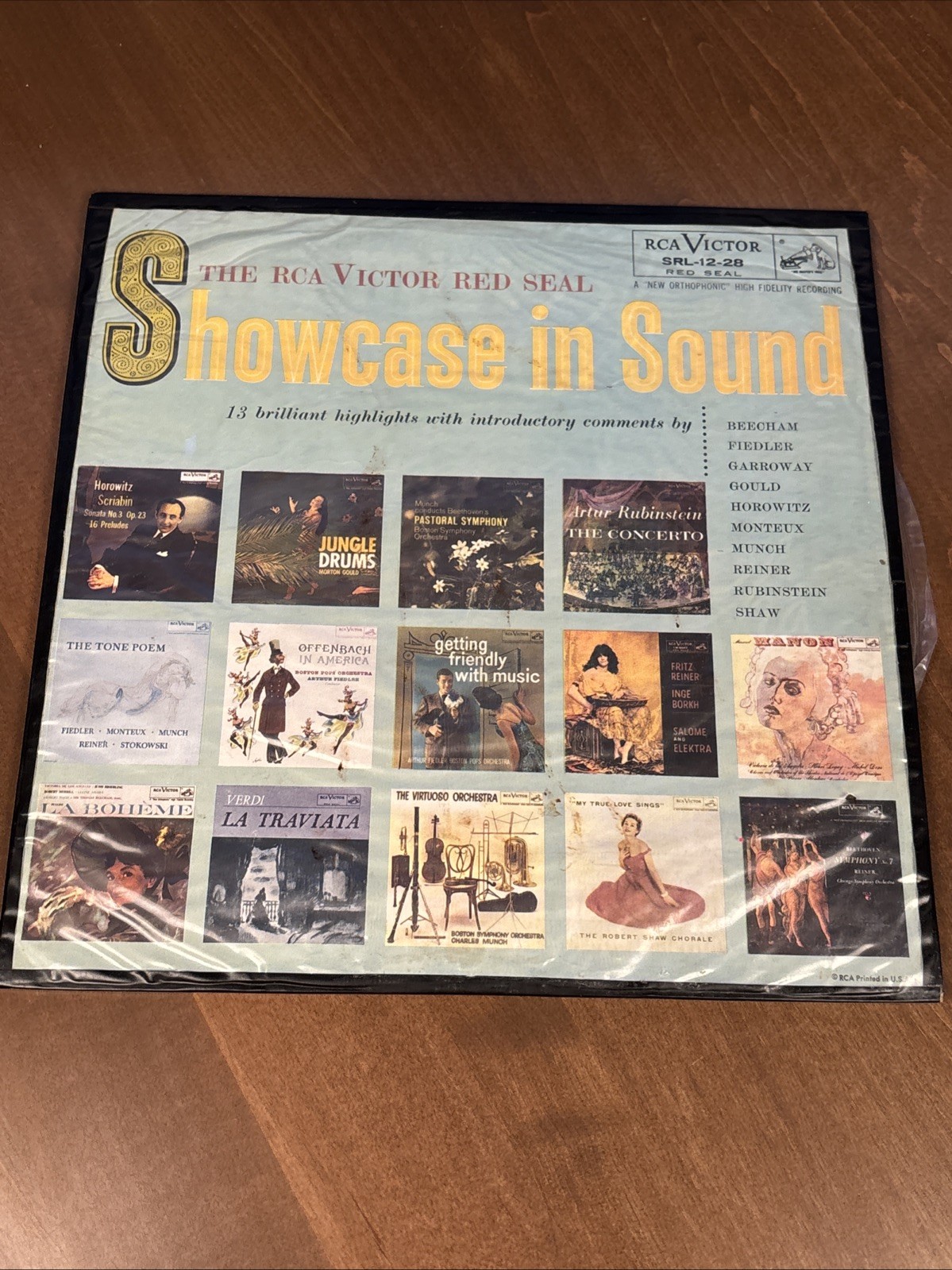 Sampler RCA RED SEAL Showcase In Sound * 1956 * w/ Color Brochure SRL-12-28 NM