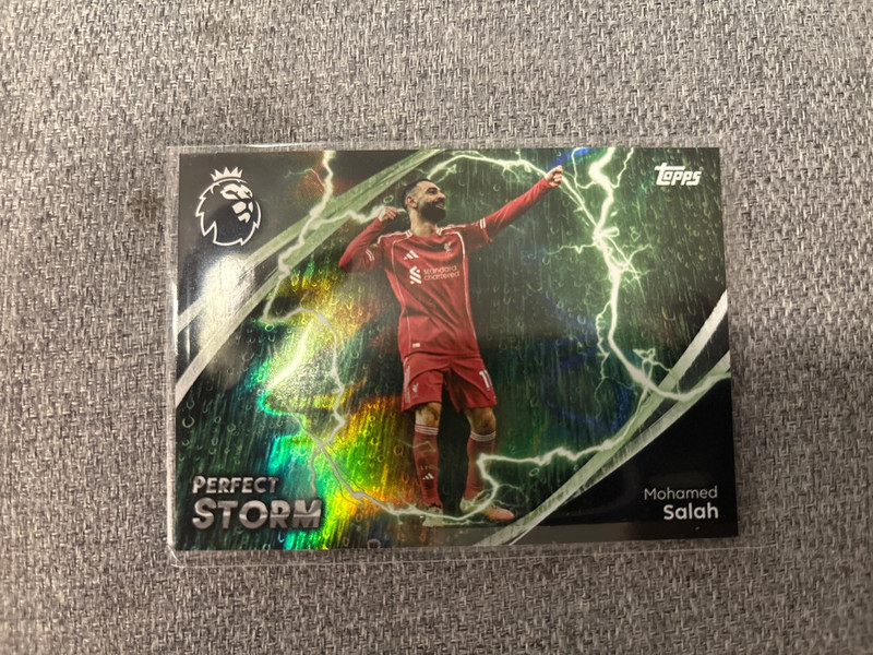 Carte premier League Topps Mohamed Salah perfect storm