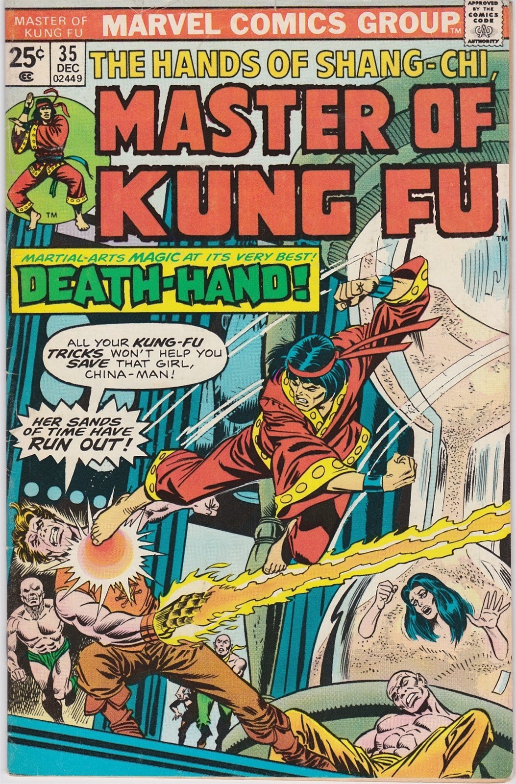 MASTER OF KUNG FU #35, DECEMBER 1975! VERY GOOD/FINE CONDITION!! MARVEL CLASSIC!