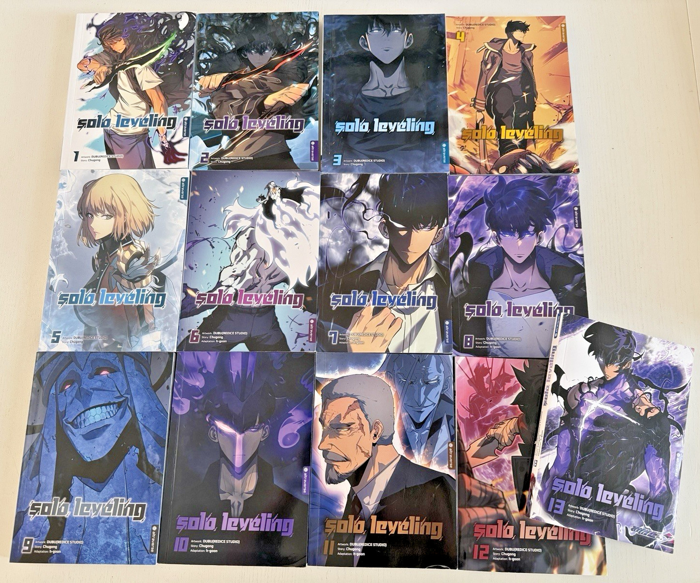 Solo Leveling Band 1-13, Altraverse, manga, tedesco ottime condizioni!