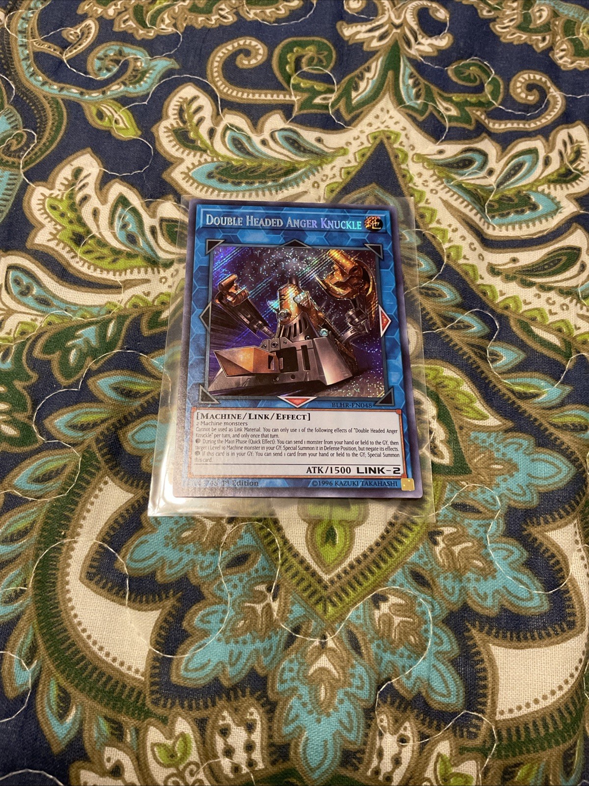 Yugioh Nocca Rabbia Doppia Testa BLHR-EN048 Segreta Rara 1° Ed NM