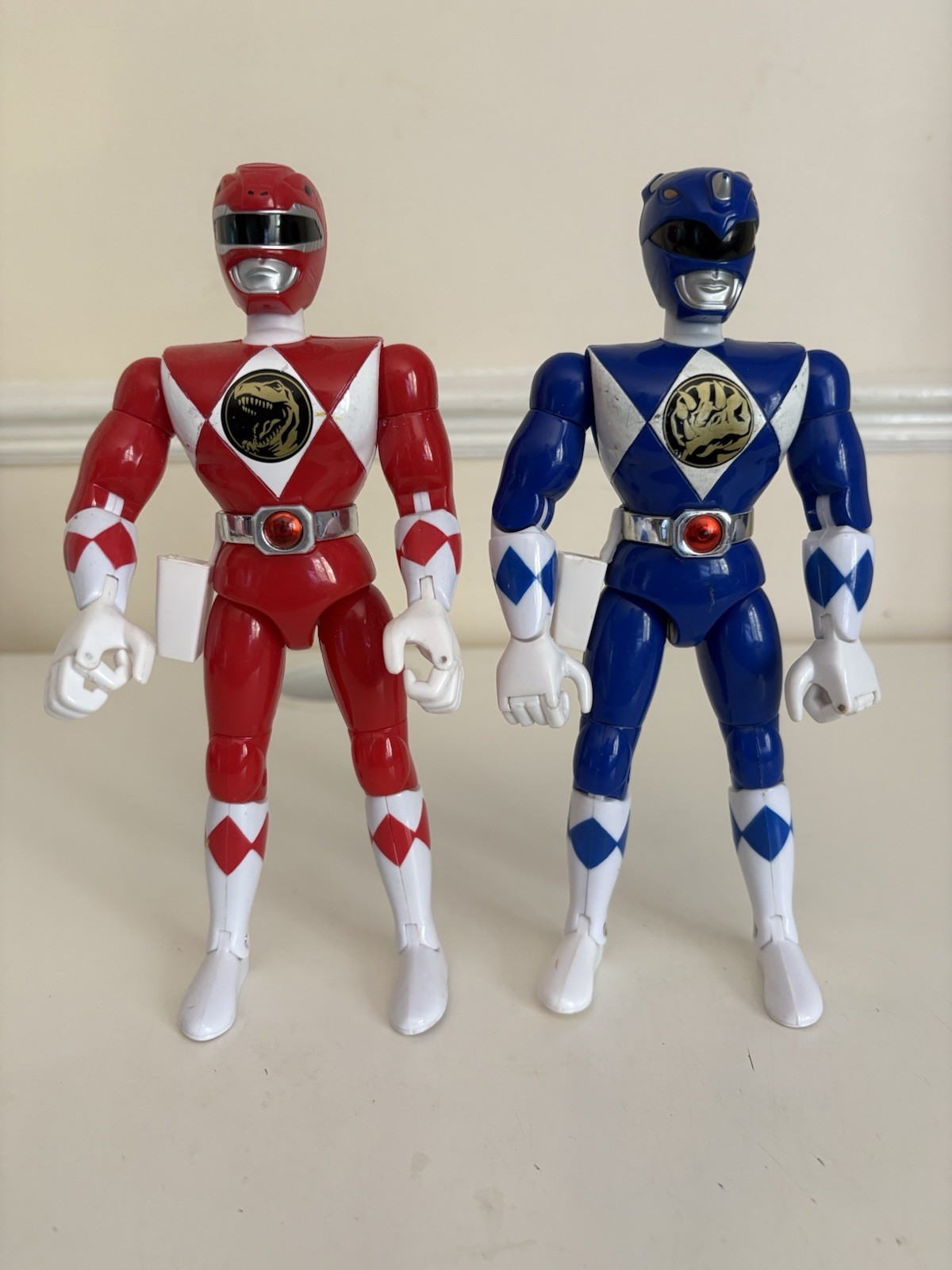 Mighty Morphin Power Rangers Ranger Rosso e Blu 21 cm Bandai 1993