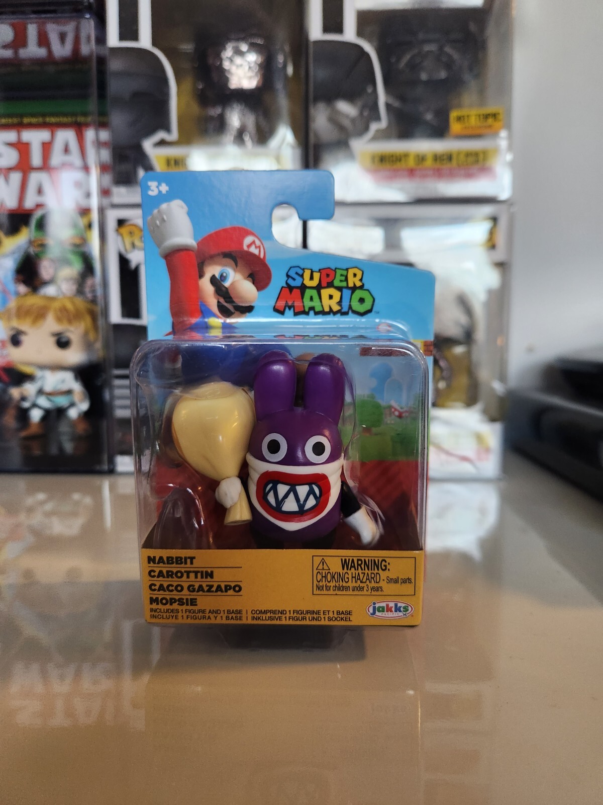 Super Mario Brothers ⭐ Nabbit ⭐ Modellino 2,5" da collezione Jakks Nintendo ~NUOVO