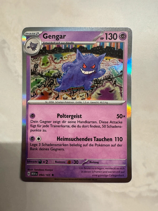 Pokemon Karte - Gengar