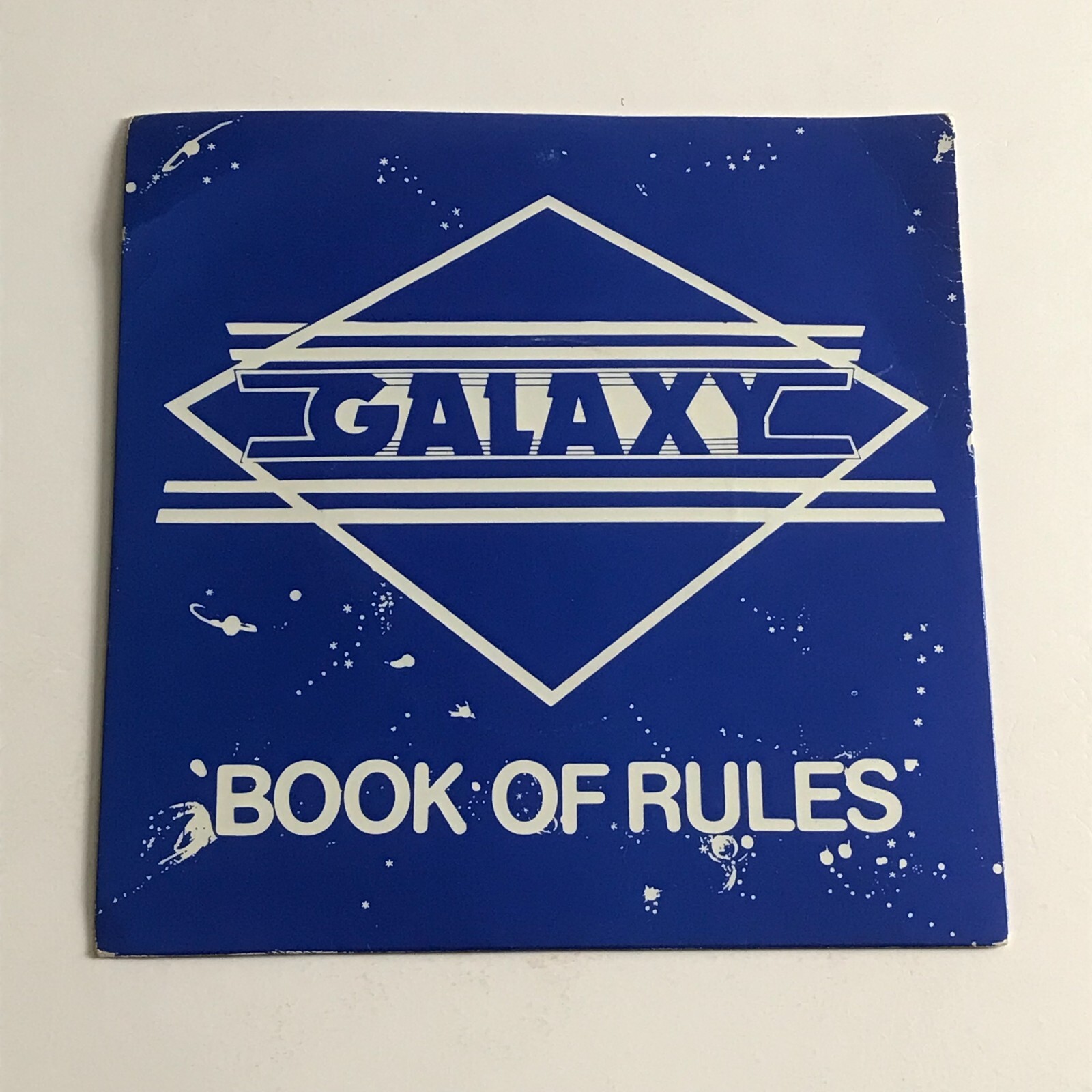 Galaxy - Book Of Rules (Promo) 7" Vinyl Record - SID 103  VG+/VG+