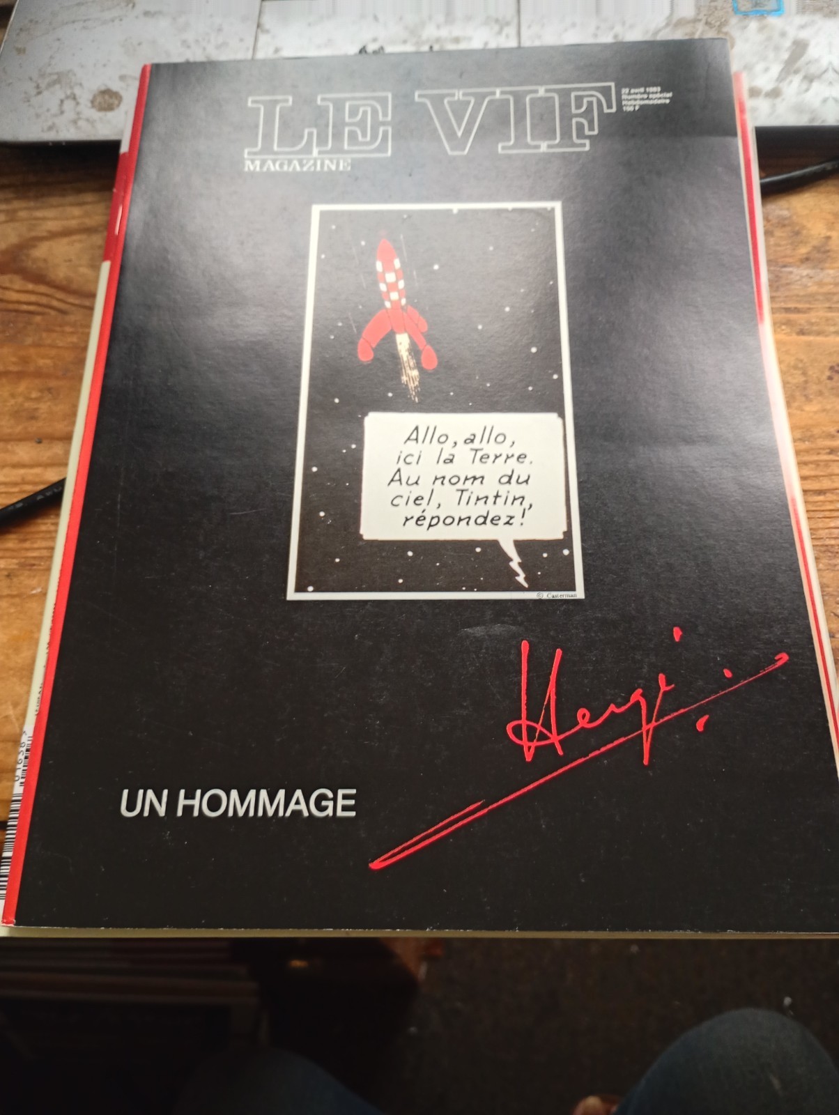 Hommage à HERGE le VIF 1983