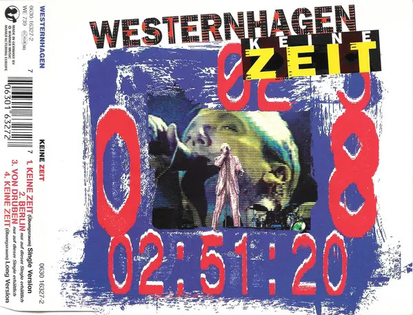 CD Single Marius Müller-Westernhagen Keine Zeit 1996 EX