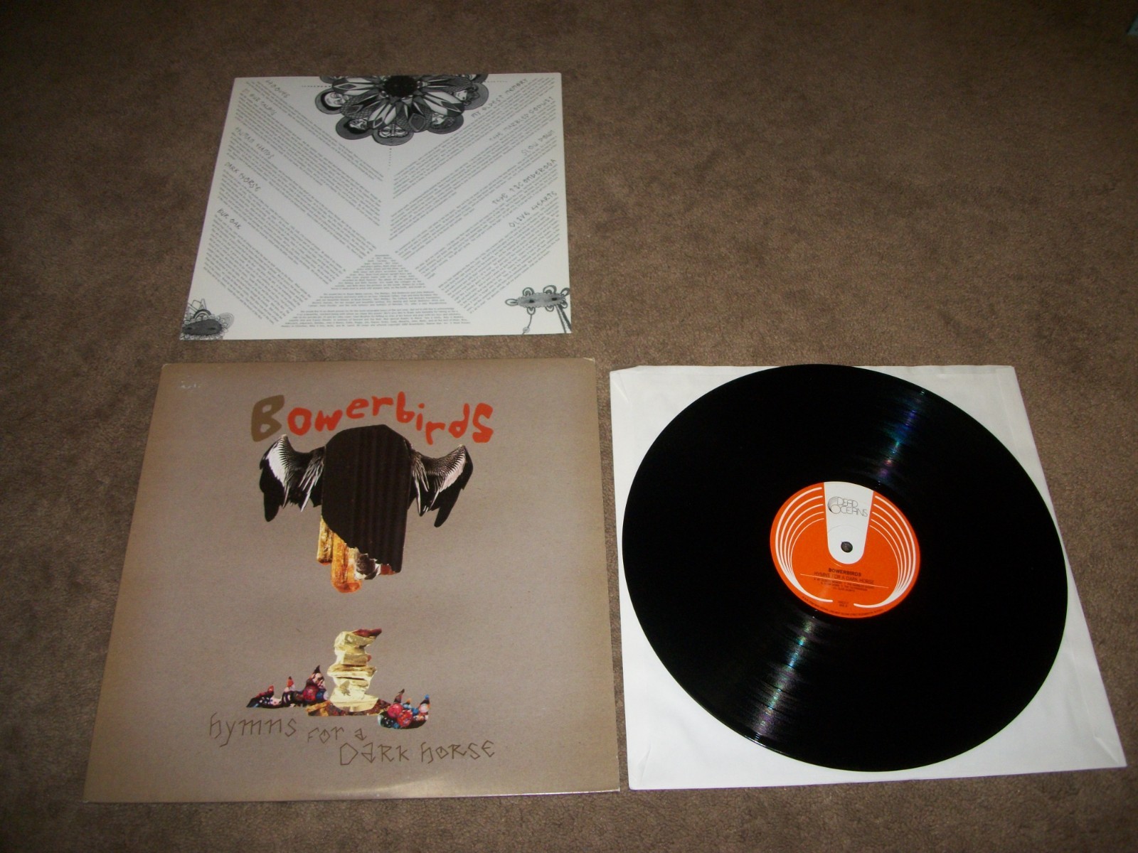 Bowerbirds ‎– Hymns For A Dark Horse LP  Dead Oceans ‎– DOC017 - NM VINYL