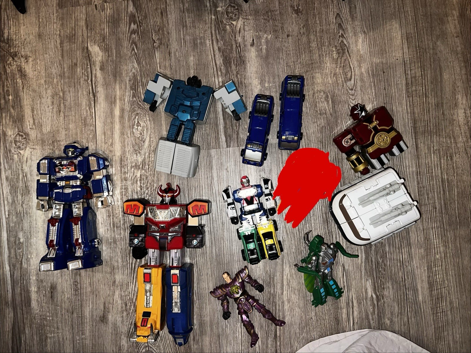 Power Rangers e Transformers personaggi vari
