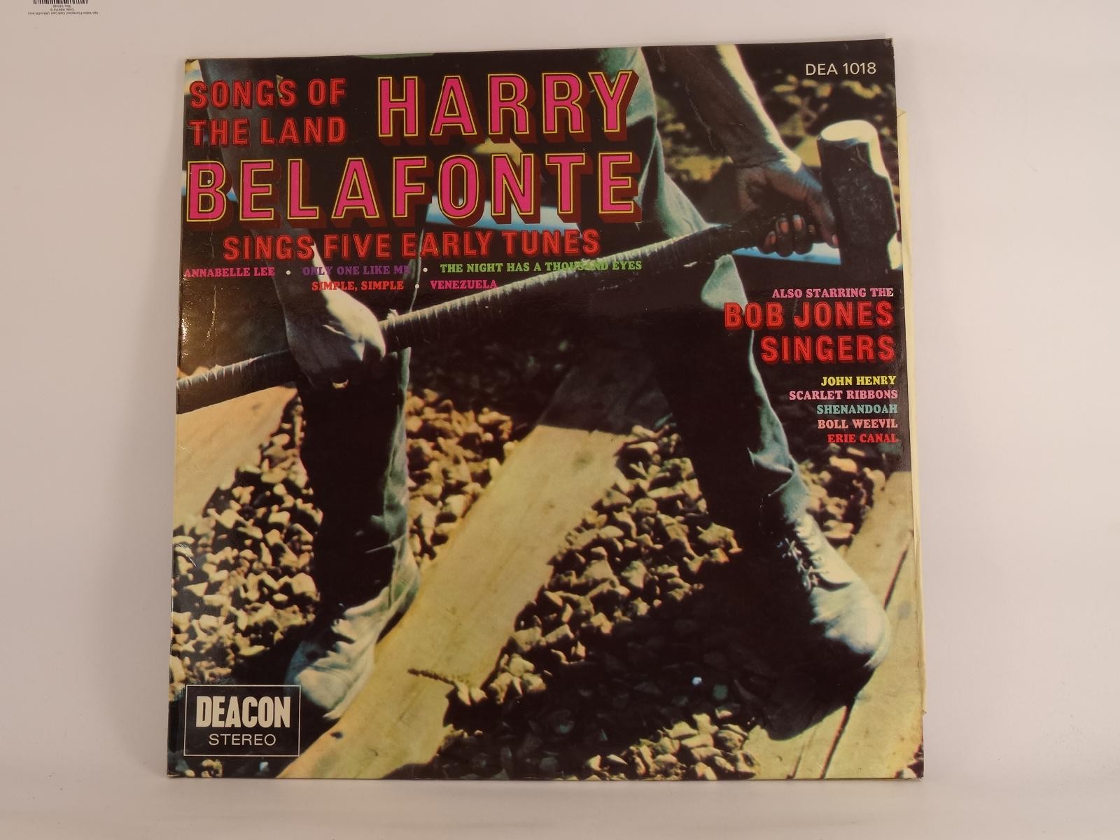 HARRY BELAFONTE SONGS OF THE LAND (UK) (B) 10 Track LP DEACON RECORDS