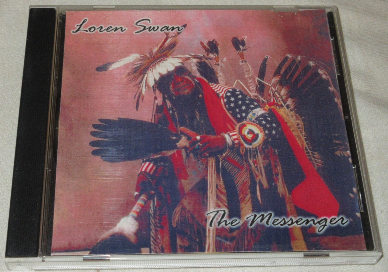 LOREN SWAN The Messenger (2003) CD Native American Autograph Coeur d'Alene Tribe