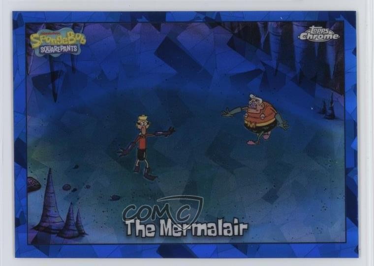 2025 Topps Chrome Sapphire Spongebob 25th The Mermalair #166 15wb
