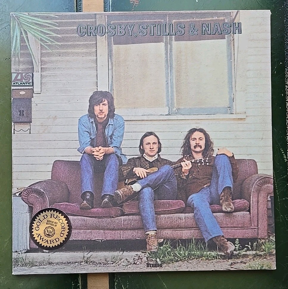 VTG Crosby, Stills & Nash Self Titled Record 33 RPM 12" LP SD 8229 Gatefold