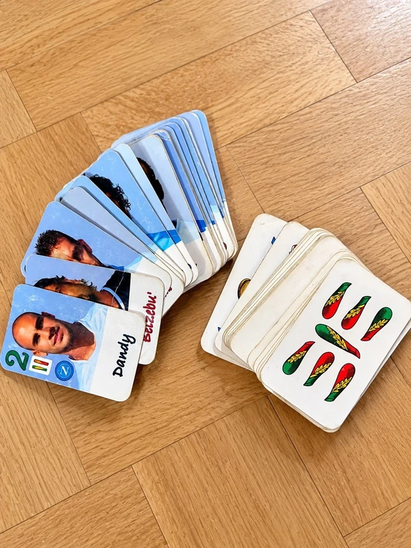 Carte napoletane calciatori vintage introvabili rare