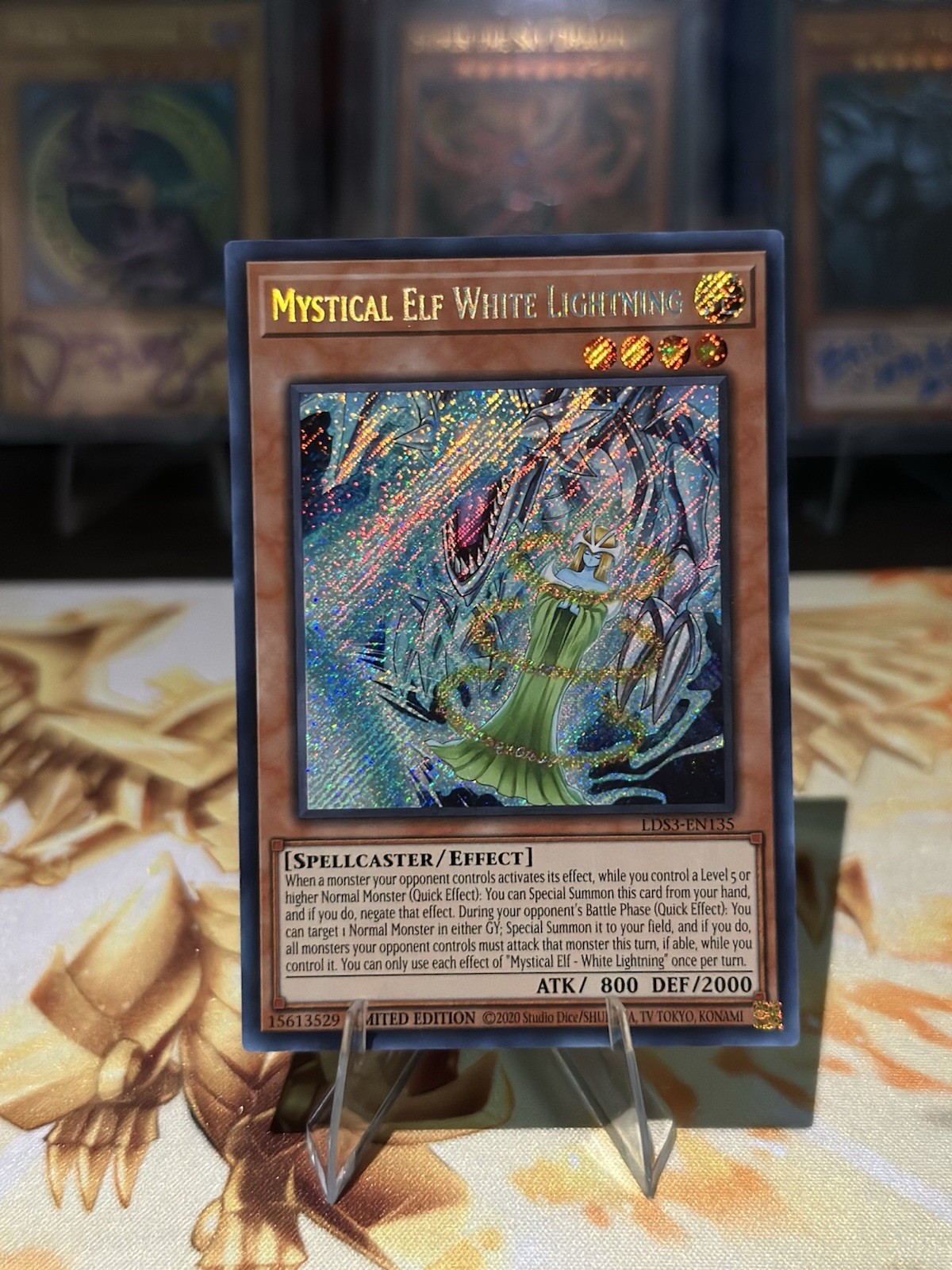 Yu-Gi-Oh! Elfo Mistico - Lampo Bianco LDS3-EN135 Segreto Rara Edizione Limitata