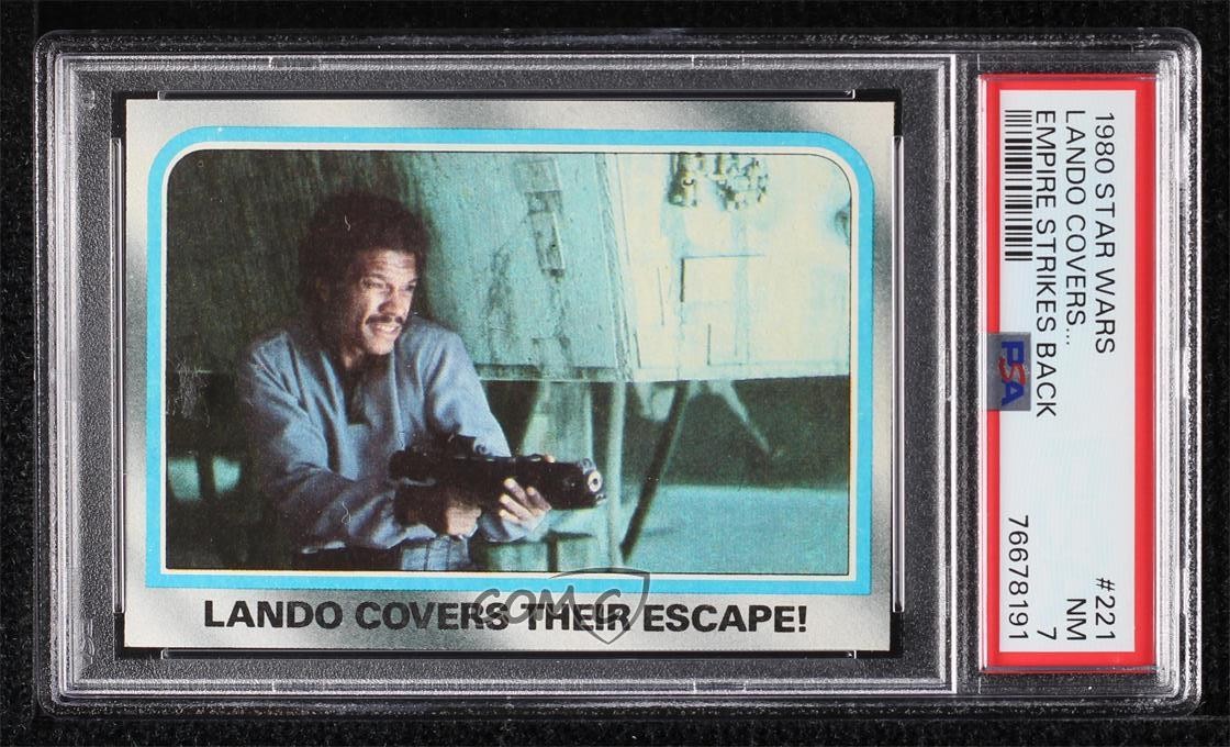 1980 Topps Star Wars: The Empire Strikes Back Lando Calrissian #221 PSA 7 02ka