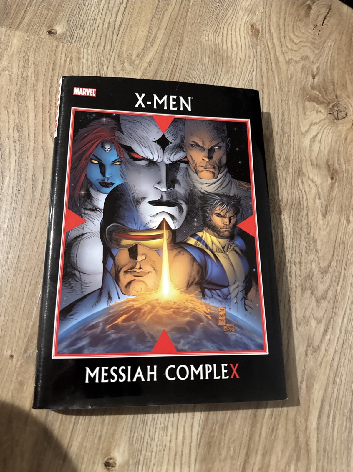 X-Men Messiah Complex graphic novel copertina rigida Marvel Comics 