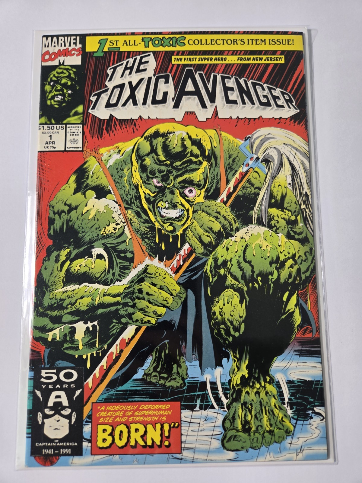 Marvel Comics The Toxic Avenger #1 1991 Copper Age Single Issue Comic Book
