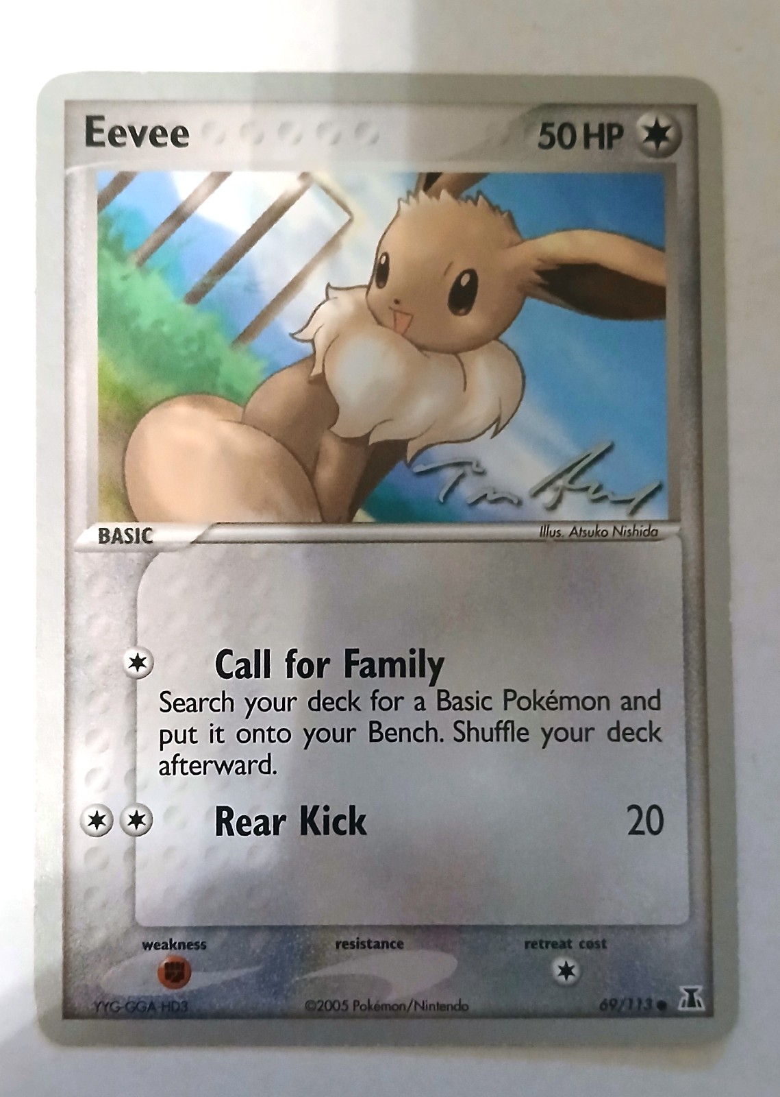 Eevee (Tom Roos) 69/113 Mazzi Pokemon Campionato del Mondo 2007 Regolare - LP