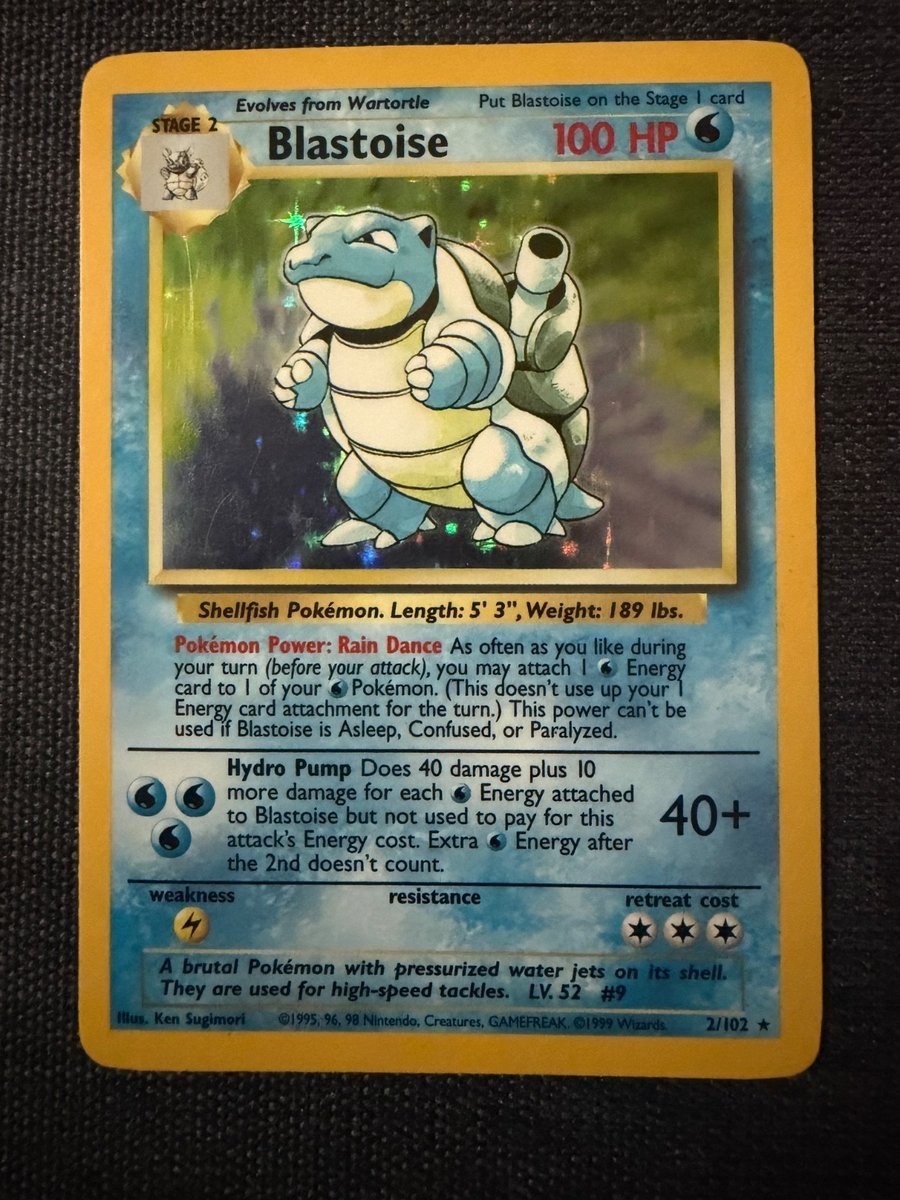 Blastoise 002/102 Set Base Holo