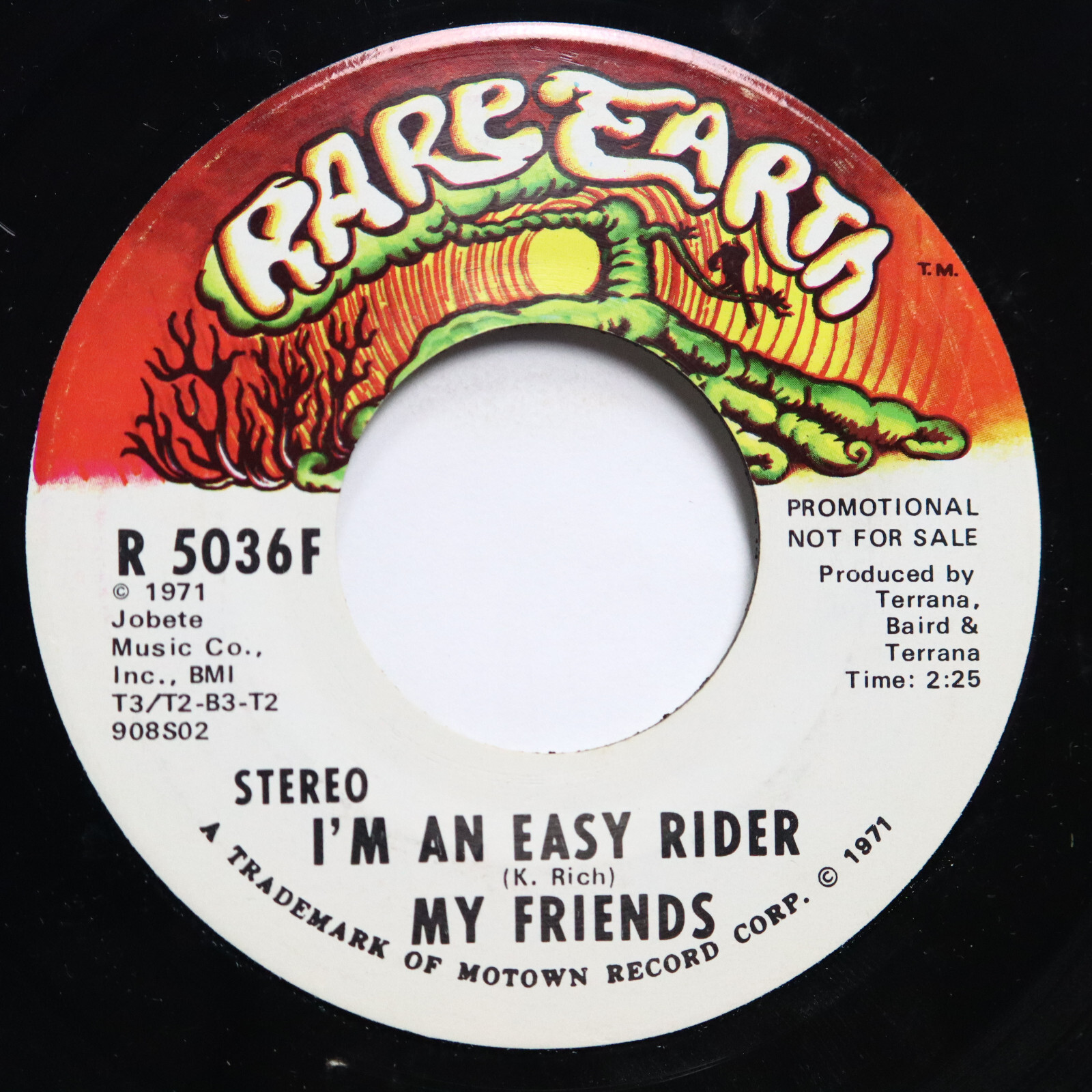 MY FRIENDS - I'M AN EASY RIDER (BOTH SIDES)  - ROCK 45 *PROMO*