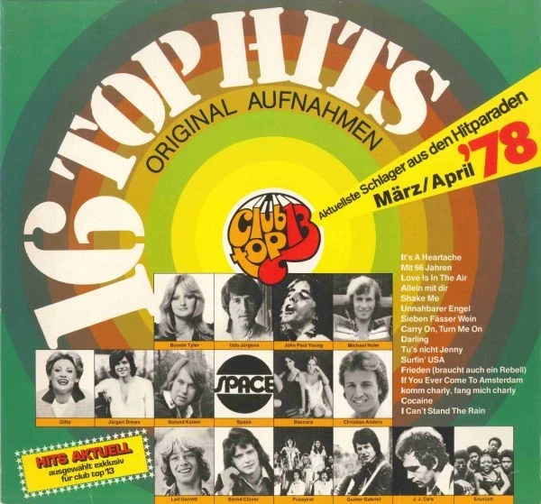 Various – 16 Top Hits - Aktuellste Schlager Aus Den Hitparaden März/ April '78