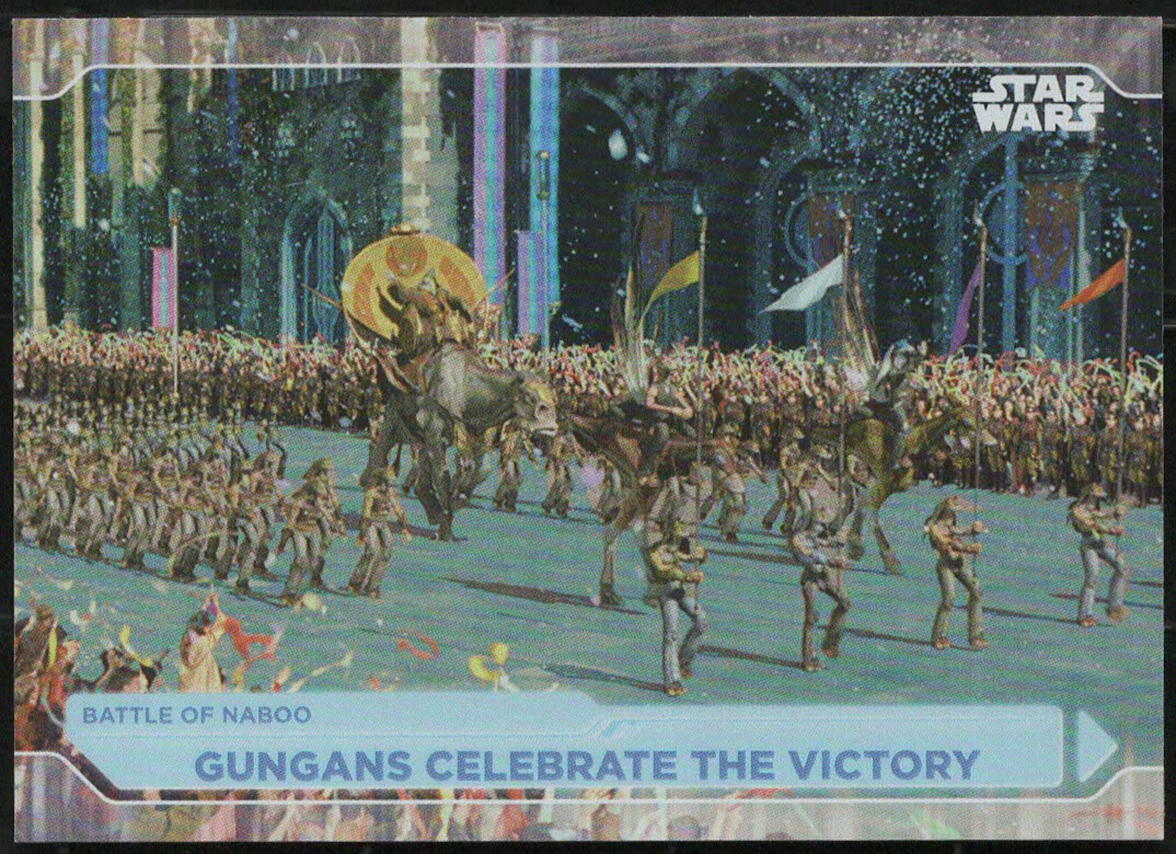 2021 Topps Star Wars: Battle Plans FOILBOARD PARALLELO #9...GUNGANS CELEBRA