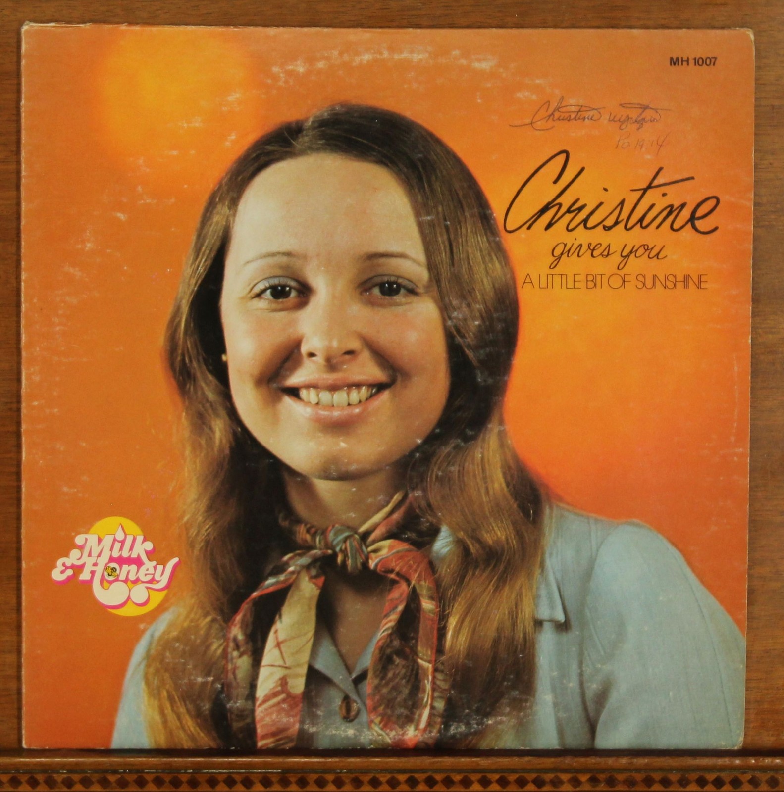 Christine Wyrtzen SIGNED LP HEAR A Little Bit of Sunshine Debut Album Christian