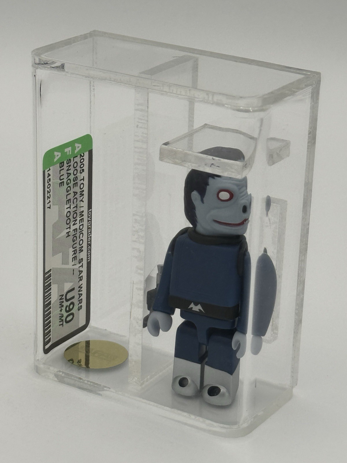 2005 Tomy/Medicom Blue Snaggletooth AFA U90 NM+/MT Gold Label Serie 4 Chase