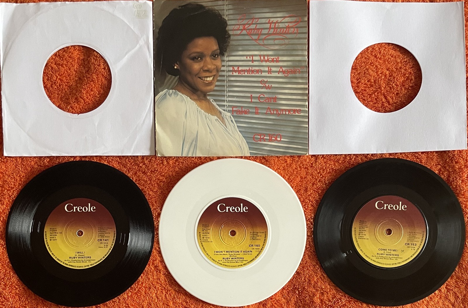 Ruby Winters - Three 7" Singles - I Will!/ Come To Me!/ I Won't Mention It Again