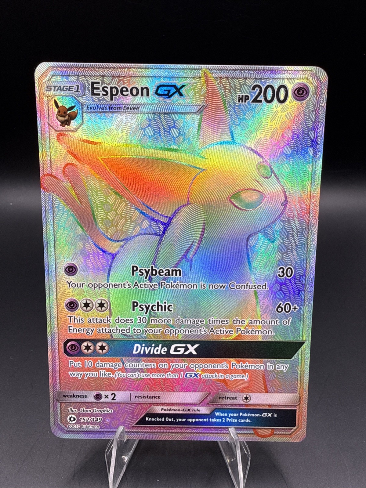 Espeon GX (Secret) 152/149 SM Base Set Holo