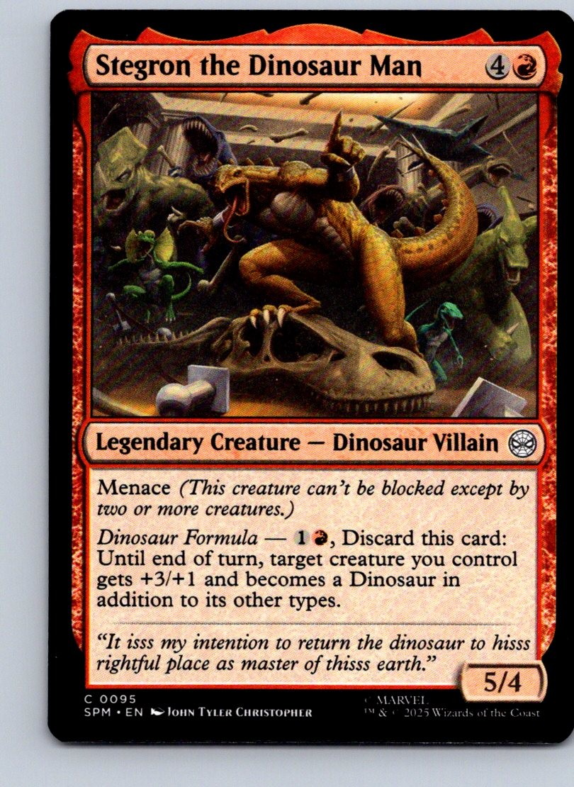 Marvel's Spider-Man #95 Stegron l'uomo dinosauro