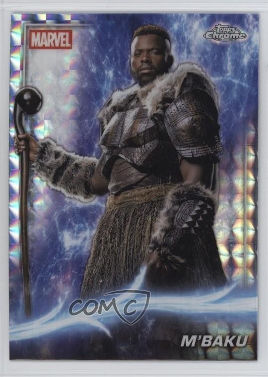 2025 Topps Chrome Marvel Studios Geometric Refractor M'Baku #83 9et