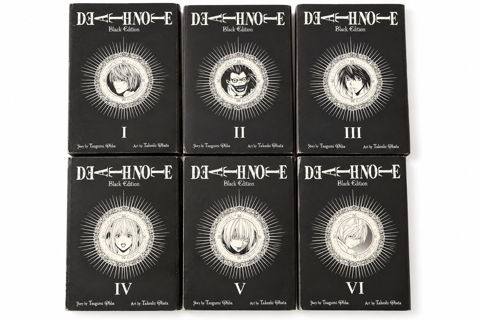 Death Note Black Edition Set Completo Vol. 1-6 Manga Tsugumi Ohba VIZ Media