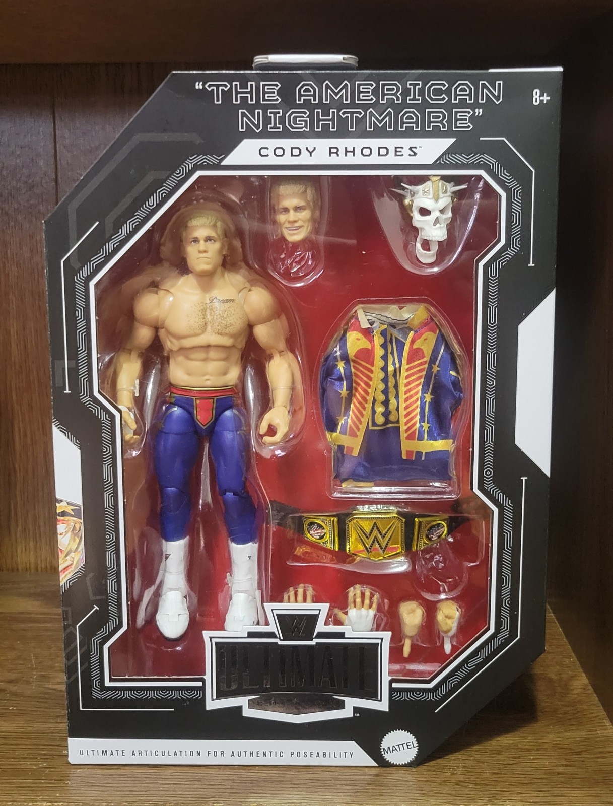 WWE Cody Rhodes Ultimate Edition esclusiva Amazon con cintura indiscussa 