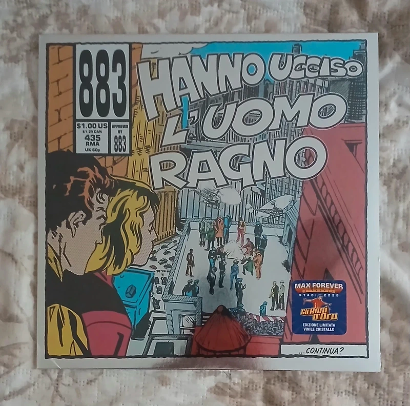 Lp 883 "Hanno uccisobl'uomo ragno" sigillato crystal vinyl