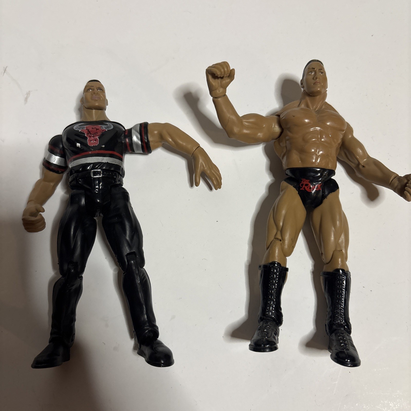 figurine WWE x2 the rock wrestling 1999 
